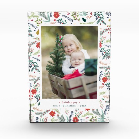 Joyful Foliage Holiday Photo Block Fotoblokken (Voorkant)