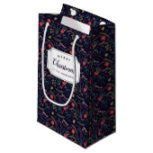 Joyful Foliage Personalized Holiday Klein Cadeauzakje (Voorkant Gekanteld)