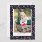 Joyful Foliage | Vakantieknopkaart Feestdagenkaart (Voorkant)