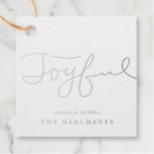 Joyful folie bedankjes labels (Voorkant)