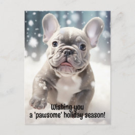 Joyful🐶 Frenchie Wonderland Briefkaart