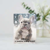  Joyful🐶 Frenchie Wonderland Briefkaart (Staand voorkant)