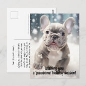  Joyful🐶 Frenchie Wonderland Briefkaart (Voorkant / Achterkant)