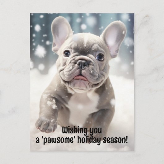  Joyful🐶 Frenchie Wonderland Briefkaart (Voorkant)