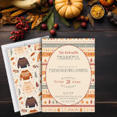 Joyful Friendsgiving Dinner Thanksgiving Kaart