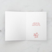 Joyful Frosty Family Twee Foto Vakantie Kaart (Binnen)