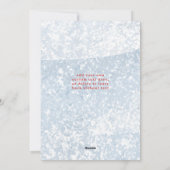 Joyful Frosty Family Twee Foto Vakantie Kaart (Achterkant)