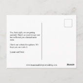 Joyful Fun Photo Wedding Sla de datum op Briefkaart (Achterkant)