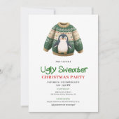 Joyful Funny Ugly Sweater Christmas Invite Kaart (Voorkant)