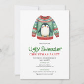 Joyful Funny Ugly Sweater Xmas Invitation Kaart (Voorkant)