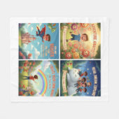 Joyful Garden Adventures for Kids & Pets Fleece Deken (Voorkant (Horizontaal))