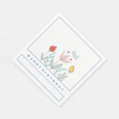 Joyful Garden Bird Paper Napkin Servet (Hoek)