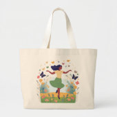 Joyful Garden Dancer Canvas Shopping Tas (Voorkant)