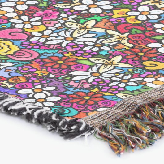 Joyful Garden Groovy Deken (Hoek)