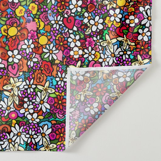 Joyful Garden Groovy  Wandkleed (Detail)