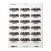 Joyful Garland Illustrations Retouradres Labels (Full Sheet)