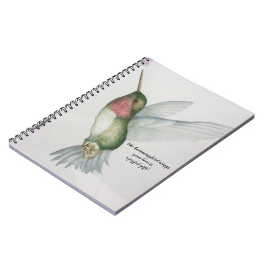 Joyful Gift Hummingbird Wings Mothers Day Notebook Notitieboek (Linkerzijde)