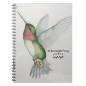 Joyful Gift Hummingbird Wings Mothers Day Notebook Notitieboek (Voorkant)