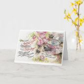 Joyful God/Little One, Folded Wenskaart, 5"x7" Kaart (Gele Bloem)