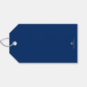 JOYFUL Gold Faux Folie Blue Cadeaulabel (Achterkant Horizontaal)