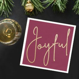 JOYFUL Gold Faux-Folie op kruidenierswaren Servet
