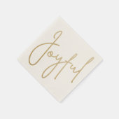 JOYFUL Gold Faux Folie Servet (Hoek)
