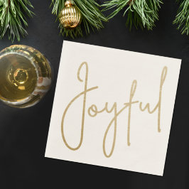 JOYFUL Gold Faux Folie Servet