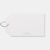 JOYFUL Gold Faux Folie White Cadeaulabel (Achterkant Horizontaal)