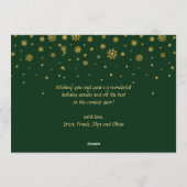 Joyful Gold Lijst kerstmis 2 FOTO Greep Feestdagenkaart (Achterkant)