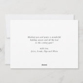 Joyful Gold Lijst Moderne Manuscript 2 van de FOTO Feestdagenkaart (Achterkant)