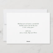 Joyful Gold Lijst Moderne Manuscript 2 van de FOTO Feestdagenkaart (Achterkant)