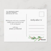 Joyful Gold Lijst Moderne Script 3 FOTO Greep Briefkaart (Achterkant)