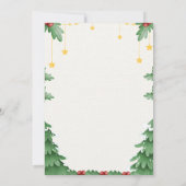 Joyful Green Christmas Speelgoed Drive Baby shower Kaart (Achterkant)