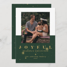 Joyful Green & Gold Two-Afbeelding Kerstmis