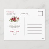 Joyful Greenery | Foto bewerkbare kleuren Feestdagenkaart (Achterkant)