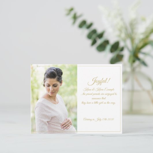 Joyful! - Grote verwachtingen Feestdagenkaart (Staand voorkant)