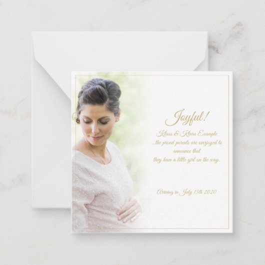 Joyful! - Grote verwachtingen Notitiekaartje (Voorkant)