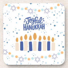 Joyful Hanukkah Bier Onderzetter