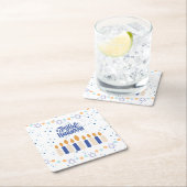 Joyful Hanukkah Kartonnen Onderzetters (Insitu)