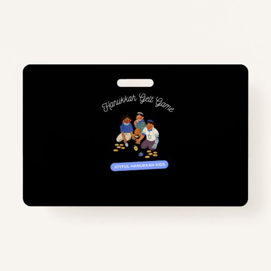 Joyful Hanukkah Kids Badge (Voorkant)
