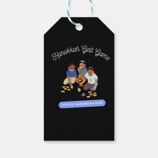 Joyful Hanukkah Kids Cadeaulabel (Voorkant)