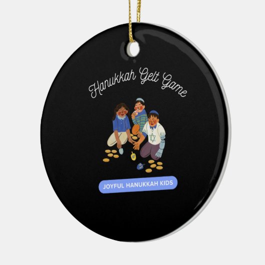 Joyful Hanukkah Kids Keramisch Ornament (Links)