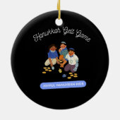 Joyful Hanukkah Kids Keramisch Ornament (Achterkant)