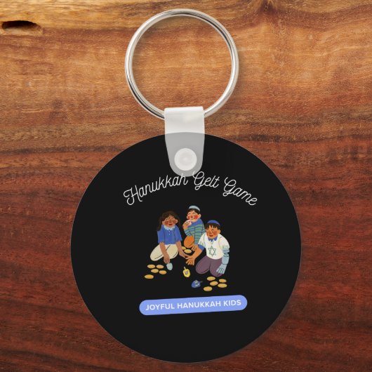 Joyful Hanukkah Kids Sleutelhanger (Achterkant)