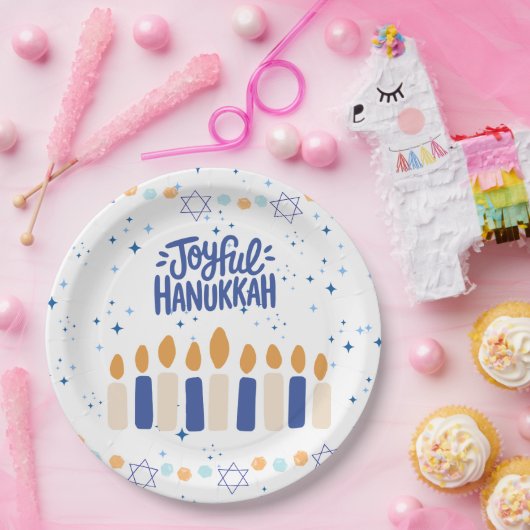 Joyful Hanukkah Papieren Bordje (Feest)