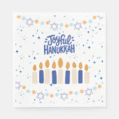 Joyful Hanukkah Servet (Voorkant)