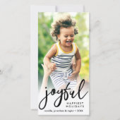 Joyful Happiest Christmas Feestdagen aangepaste fo Feestdagenkaart (Voorkant)