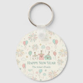 Joyful Happy New Year 2026 Keychain (Voorkant)
