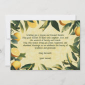 🌿🍋Joyful Harvest: Een Sukkot Blessing kaart (Achterkant)