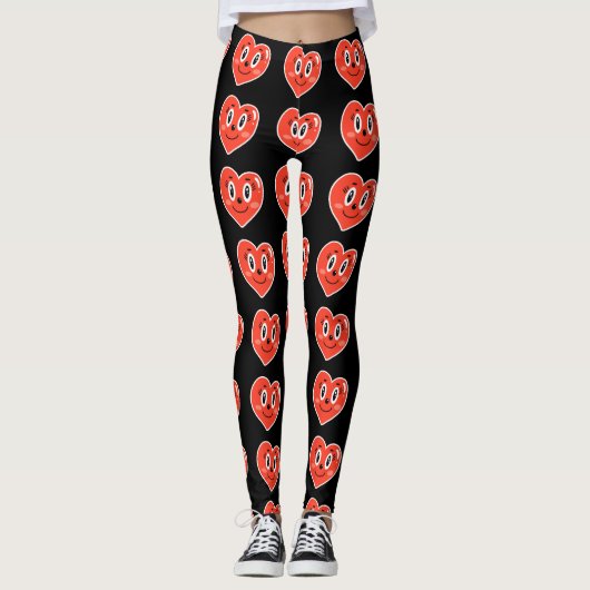 Joyful Heart All-Over Print Leggings (Voorkant)